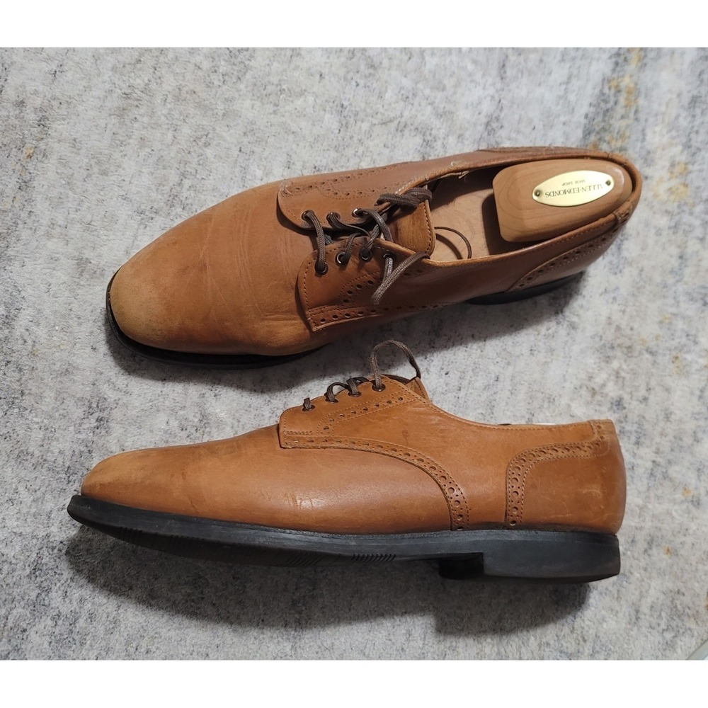 Allen Edmonds Corporate Casuals Derby Brown Walnut Leather Shoes Men Size 10.5 D - Picture 2 of 14